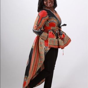 African high-Low Top with Two pocket